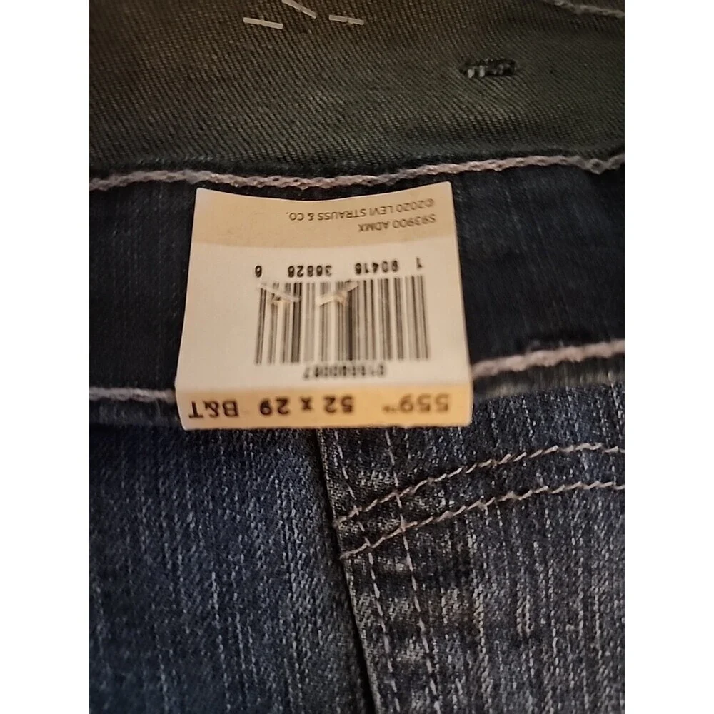 Levis 559 Relaxed Straight Jeans Mens 52x29 Denim NEW NWT Big‎ Tall L100 Comfy